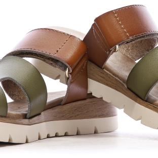 Sandales Kaki/Marron Femme Xti 144125 vue 7