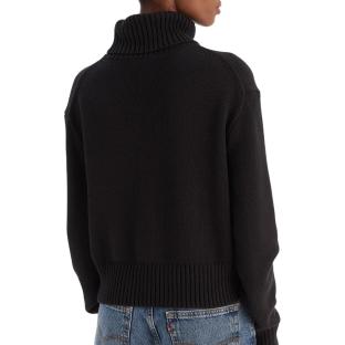 Pull Noir Femme Calvin Klein Jeans Chenille vue 0