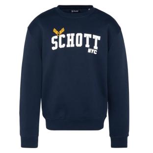 Sweat Marine Homme Schott Schott Heat pas cher