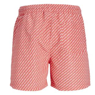 Short de Bain Rouge/Blanc Garçon Jack & Jones Fiji vue 2