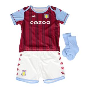 Aston Villa Kit Domicile Rouge Bébé Kappa 2021/2022 pas cher