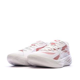 Chaussures de Basketball Blanches/Roses Homme Puma All-pro Nitro vue 0