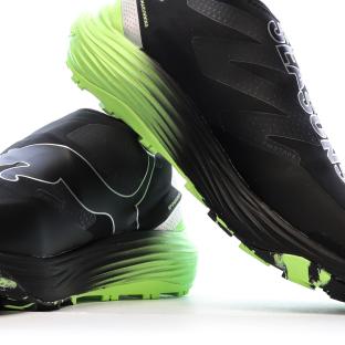 Chaussures de Running Noires/Jaunes Homme Puma Voyage Nitro 3 vue 7