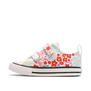 Baskets Blanches/Roses/Rouges/Bleu Fille Converse All Star Easy pas cher