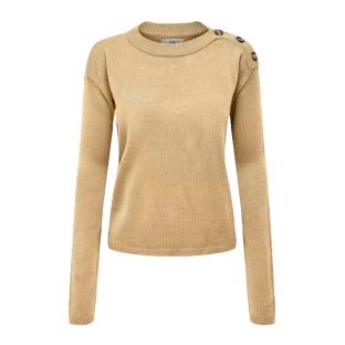 Pull Beige JDY Laura Button pas cher