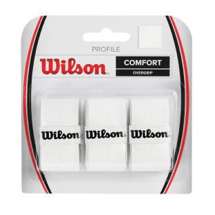 X3 SurGrip de Tennis Blanc Wilson Profile Overgrip pas cher