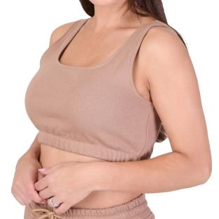 Top Court Marron Femme Project X Paris F211118 pas cher