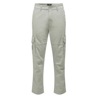 Pantalon Cargo Gris Clair Homme Only & Sons Dean vue 0