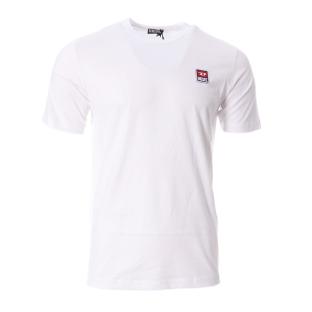T-shirt Blanc Homme Diesel MagliettaA17135 pas cher