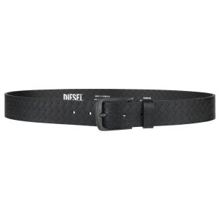 Ceinture Texturée Noir Homme Diesel Basic Belt vue 0