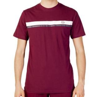 T-shirt Bordeaux Homme Sergio Tacchini Stripe A pas cher