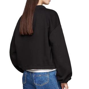 Sweat 1/4 Zip Noir Femme Tommy Hilfiger DW0DW18775 vue 2
