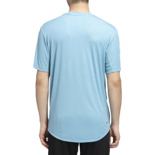 T-shirt Bleu Homme Adidas HS3263 vue 2