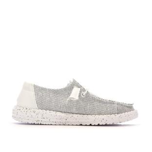 Chaussures Blanches/Grises Femme Hey Dude Wendy Sox vue 2