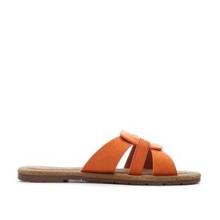 Claquettes Orange Femme Chattawak Pace vue 2