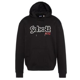 Sweat à Capuche Noir Homme Schott Sidney vue 0