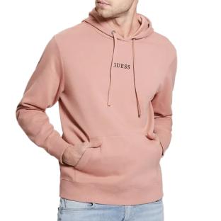 Sweat à Capuche Vieux Rose Homme Guess Roy pas cher