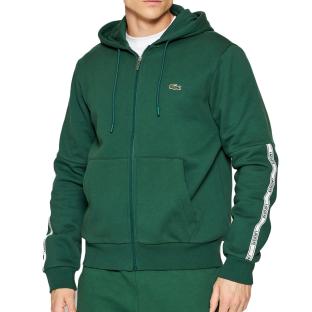 Sweat Zippée Vert Homme Lacoste SH1209 pas cher