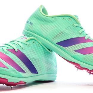 Chaussures d'Athlétisme Vertes Homme Adidas Distancestar vue 7
