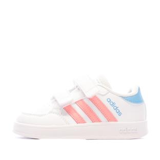 Baskets Blanches Fille Adidas Breaknet Cf I pas cher