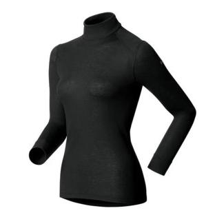 Haut Thermique Manches Longues Noir Femme Odlo Turtle Neck vue 0