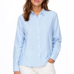 Chemise Bleu/Blanche à Rayures Femme Vero Moda Ani Oxford vue 0