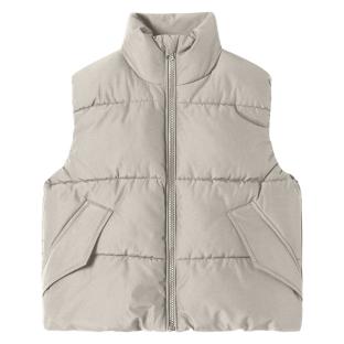 Doudoune Sans Manches Beige Fille Name it Mole pas cher