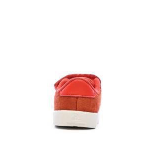 Baskets Rouges/Blanches Fille Adidas Grand Court 3.0 vue 3