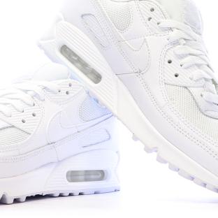 Air Max 90 Blanches Homme Nike vue 7