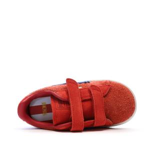 Baskets Rouge Garçon Puma Suede One Piece vue 4