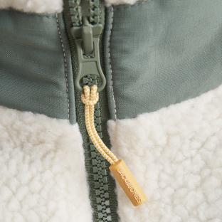 Veste Sherpa Blanc/Vert Homme Jack & Jones Esterbro Teddy vue 2