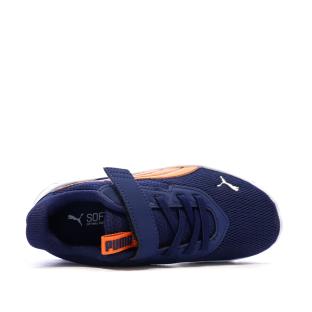 Puma Flexfocus Sneaker in Marineblau/Orange für Jungen Ansicht 0