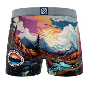 Boxer Noir/Bleu Garçon Freegun Montagne et forêt vue 0