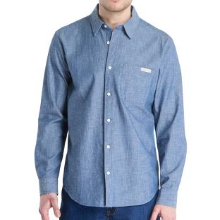 Chemise Bleu Homme Calvin Klein Jeans Chambray vue 0