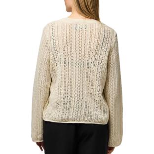 Cardigan Écru Femme Pieces Pcnuka Knit vue 0