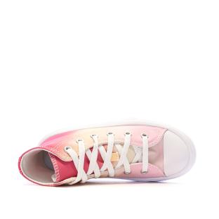 Baskets Roses Fille Converse All Star Move Platform vue 4