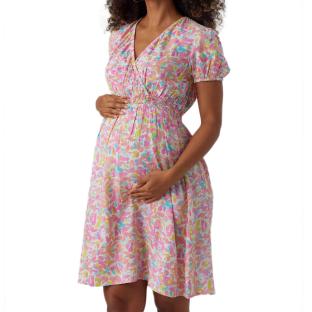 Robe Courte de Grossesse Rose Femme Mamalicious 20018167 pas cher