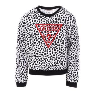 Sweat Blanc/Noir Fille Guess pas cher