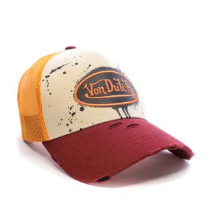 Casquette Beige/Bordeaux Adulte Von Dutch TAG vue 0