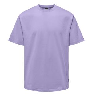 T-shirt Violet Homme Only & Sons Onsfred Life vue 3