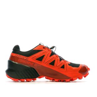 Chaussures de trail Rouges/Noires Homme Salomon Spikecross 5 vue 2