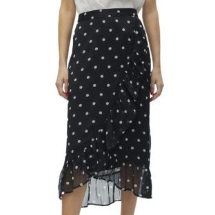 Jupe Noir à Pois Femme Vero Moda Smilla pas cher