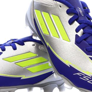 Chaussures de football Bleu/Argent Garçon Adidas F50 vue 0