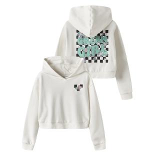 Sweat à Capuche Blanc Fille Name it Tara vue 0