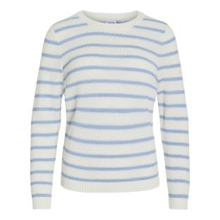 Weiß-blauer Damenpullover „Vila Vidalo Stripe“ Ansicht 0