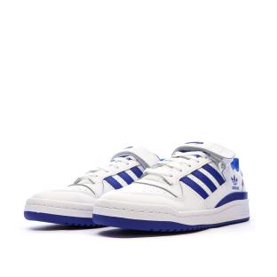 Basket Blanc/Bleu Homme Adidas Forum Low vue 6