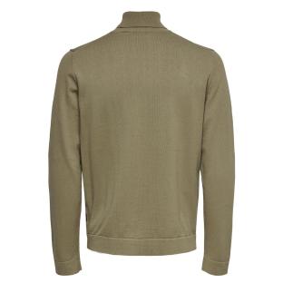 Pull Col roulé Taupe Homme Only & Sons Reg 12 vue 2