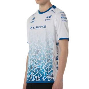 Maillot Blanc/Turquoise Homme Kappa Kombat 2024 pas cher