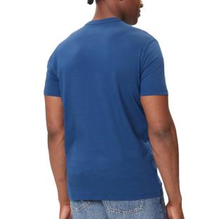T-Shirt Bleu Homme Calvin Klein Jeans Center LV04RC857G vue 2