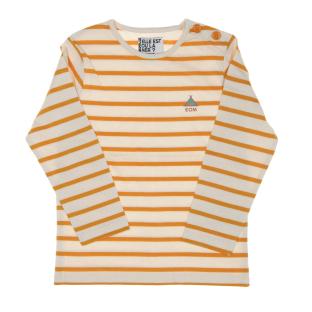 T-shirt Jaune à Rayures Enfant EOM Eloris pas cher